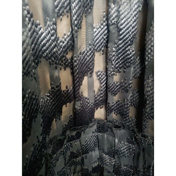 L.A.M.B By Gwen Stefani Silk Lined Dress Women's 4 Black  Pleated Fall 2007 - Picture 9 of 11